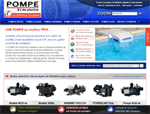 Tablet Screenshot of pompedepiscine.com